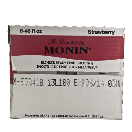 Monin Monin Strawberry Smoothie 46 oz. Bottle, PK6 M-EG042B
